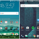 Homescreen, more room thanks to capacitive buttons and a more Google-like icon design.